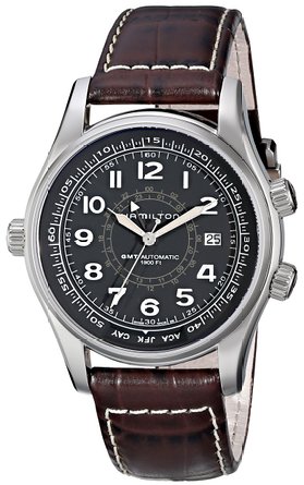 Hamilton Mens H77505535 Khaki Navi UTC Automatic Watch