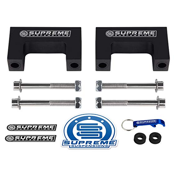 Supreme Suspensions - Front Shock Lift Extenders for 1993-1998 Jeep Grand Cherokee ZJ [2WD 4WD] | for 2 Inch Lifted Jeep