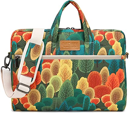 DACHEE Colorful Forest Pattern 15 inch Waterproof Laptop Shoulder Messenger Bag for 14 Inch to15.6 inch Laptop laptop Case