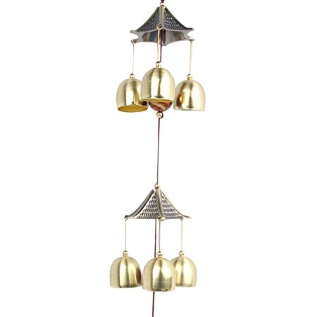 Sun Cling® Great Sound Bronze Color Temple Bells Wind Chimes Windchimes