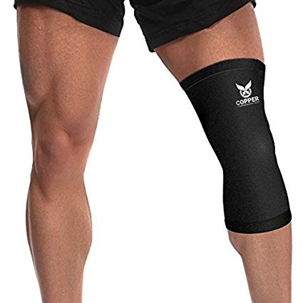 Copper Compression Gear PREMIUM Fit Recovery Knee Sleeve - 100% GUARANTEED - #1 Copper Knee Brace/Support Sleeve/Wrap/Stabilizer For Men And Women (Size XL)