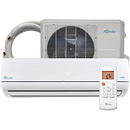 Senville SENA-18HF 18000 BTU Mini Split Air Conditioner Ductless Heat Pump Energy Star, White