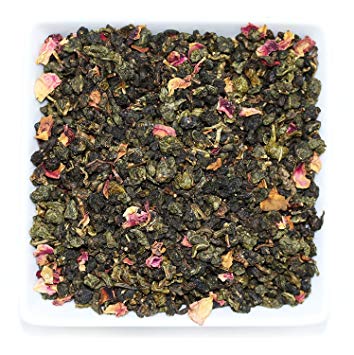 Tealyra - Rose Oolong - Taiwanese Oolong and Rose Petals - Loose Leaf Tea - Very Fragrant and Unique Oolong Blend - Caffeine Medium - 110g (4-ounce)