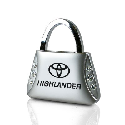 Toyota Highlander Clear Crystals Purse Shape Key Chain