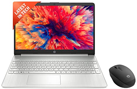 HP 15s, 12th Gen Intel Core i5 8GB RAM/512GB SSD 15.6-inch(39.6 cm) Micro-Edge Anti-Glare FHD Touch & Bluetooth Mouse 250 with Adjustable DPI Upto 3600