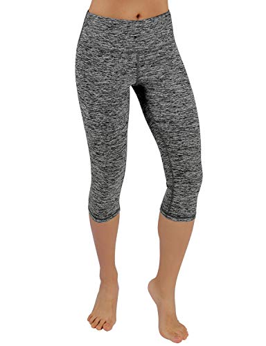 ODODOS Power Flex Yoga Capris Pants Tummy Control Workout Running 4 Way Stretch Yoga Capris Leggings