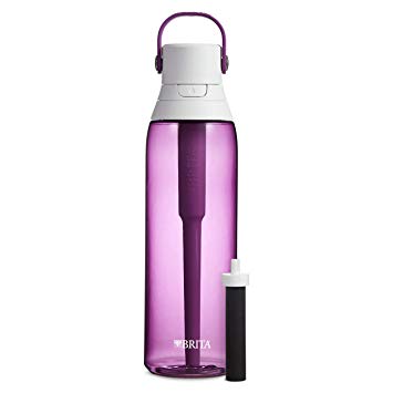 Brita 26 Ounce Premium Filtering Water Bottle with Filter BPA Free - Orchid