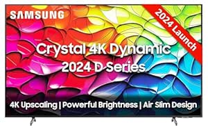 Samsung 138 cm (55 inches) D Series Brighter Crystal 4K Dynamic Ultra HD Smart LED TV UA55DUE80AKLXL (Titan Gray)