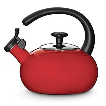 Rachael Ray Teakettles 1-1/2-Quart Whistling, Red