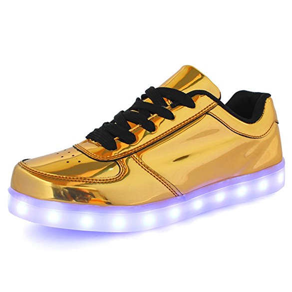 LINGTOM Unisex USB Rechargeable LED Shoes Men's Fashion Sneakers Women's Flashing Shoes