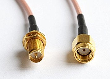 1pcs RP-SMA Male to RP-SMA Female RF Connector Pigtail Cable 12 inch 30cm