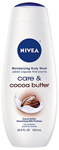 NIVEA Care and Cocoa Butter Moisturizing Body Wash, 16.9 Fluid Ounce