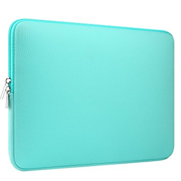 CCPK 15 Inch Laptop Sleeve 15-15.6 Inch for Macbook Pro 15.4-inch / Retina Display Case Bag 15" compatible with Apple / Samsung / Sony Notebook, Neoprene, Green