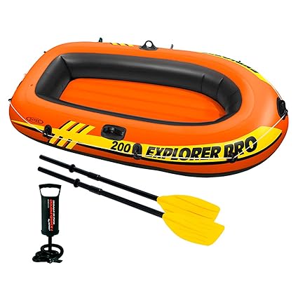 Intex Explorer Pro 200 Boat Set, Multicolor