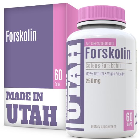 Forskolin For Weight Loss Are All Natural Dietary Supplements Derived From A Cactus Extract Used As An Appetite Suppressant And Fat Burner That Helps Speed Up Thermogenesis, Vegan, 60 Capsules