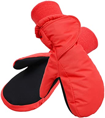 SimpliKids Children's Snow Gloves Sports Insulation Waterproof Winter Kids Ski Mittens