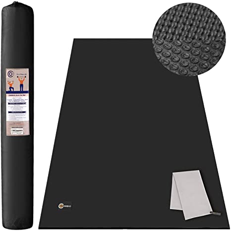 CAMBIVO Large Yoga Mat, Extra Thick (6" x 4" x 8 mm) Barefoot Exercise Workout Mat for Home Gym Studio, Yoga, Stretching, Workout
