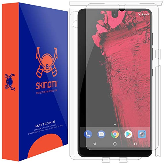 Essential Phone Screen Protector   Full Body (PH-1), Skinomi MatteSkin Full Skin Coverage   Screen Protector for Essential Phone Anti-Glare and Bubble-Free Shield