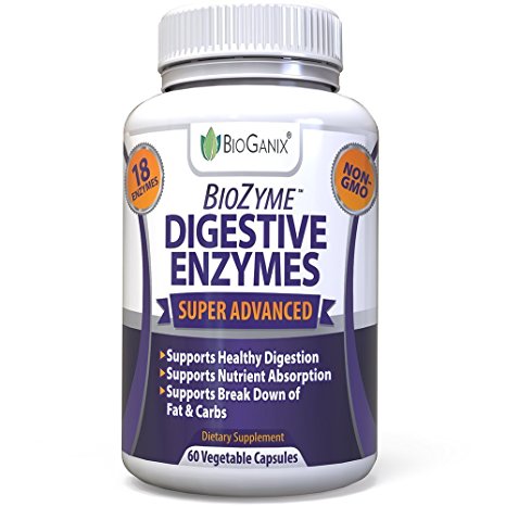 Digestive Enzymes Supplement - Ultra Advanced Dietary Enzymes For Digestion Enhancement, Nutrient Absorption & Fat Breakdown Support - Natural Papaya Enzyme Plus Lactase, Protease & Amylase
