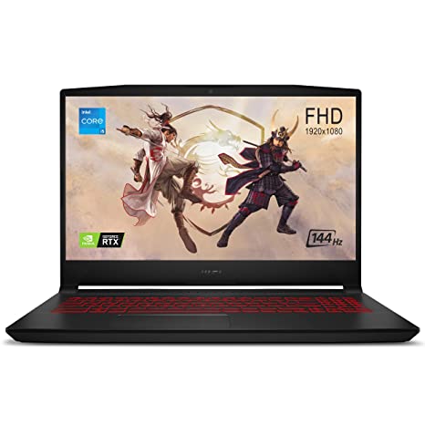 MSI Gaming Katana GF66, Intel 11th Gen. i5-11400H, 40CM FHD 144Hz Gaming Laptop (16GB/512GB NVMe SSD/Windows 10 Home/Nvidia RTX 3050Ti 4GB GDDR6/ Black/2.25Kg), 11UD-876IN