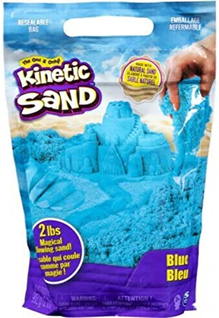 Kinetic Sand, 2lb Blue Kinetic Sand for Mixing, Molding and Creating, for Ages 3 and Up