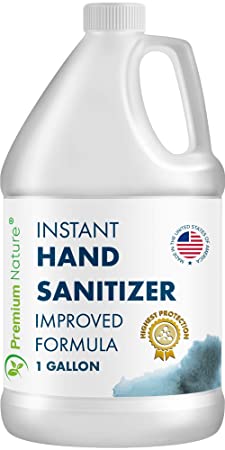 Instant Hand Sanitize Gel - Value Size Advanced Natural Hand Sanitize Cleaner Portable Aloe Vera Moisturizer Packaging May Vary (1 Gallon)