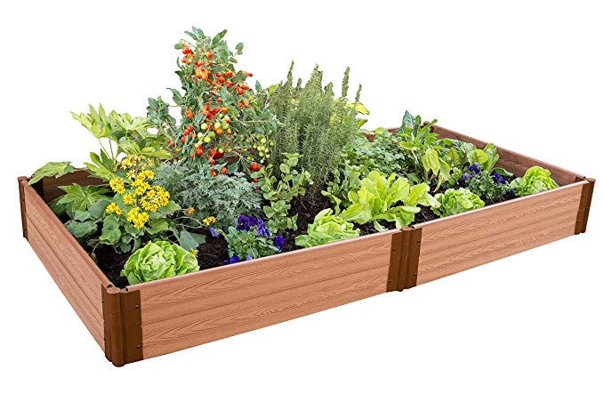 Frame It All One Inch Series 4ft. x 8ft. x 11in. Composite Raised Garden Bed Kit