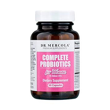 Dr. Mercola Complete Probiotics for Women - 60 caps - Customized Probiotic Blend for Women’s Health Needs - Lactobacillus Rhamnosus, Acidophilus, Bifidobacterium - Support Healthy Female Microbiomes