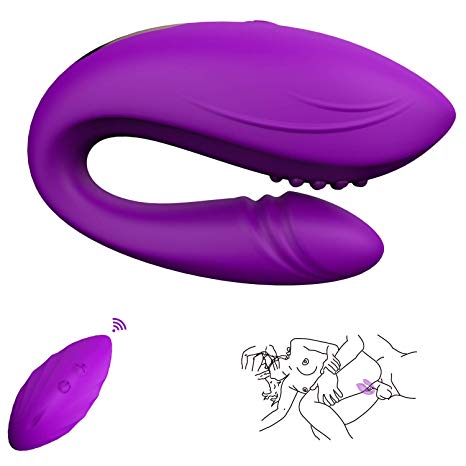 G Spot Vibrator for Women, YICO Wireless Remote Control clitoral Anal Dildo Vibrators Dual Motor 12 Viberate Mode, Rechargeable Adult Sex Toys for Couple Women Play Waterproof Clit Stimulator Love Egg