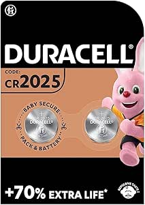 2 x Duracell CR 2025 (1 blíster de 2 baterías) 2 pilas (CR 2025)