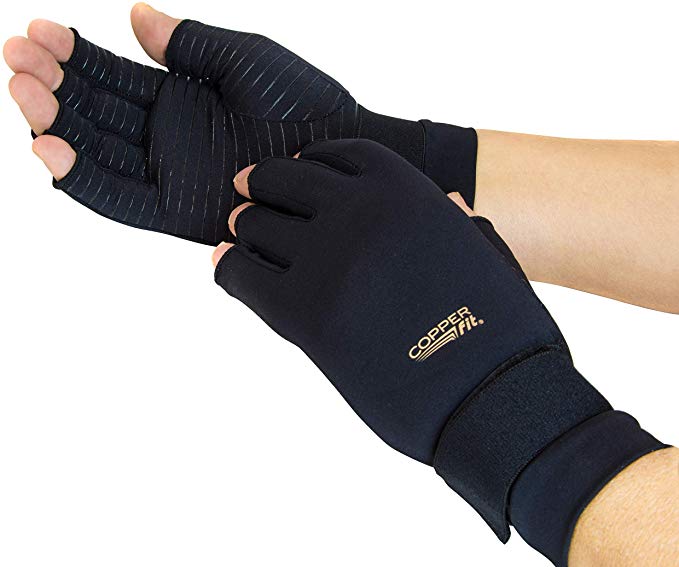 Copper Fit mens Copper Fit Hand Relief Compression Gloves Glove Liners