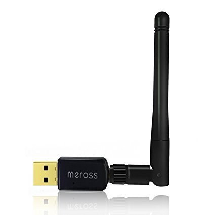 300Mbps Wireless N Adapter 2.4GHz Wifi Usb Dongle with High Gain External Antenna, 3 yrs' warranty