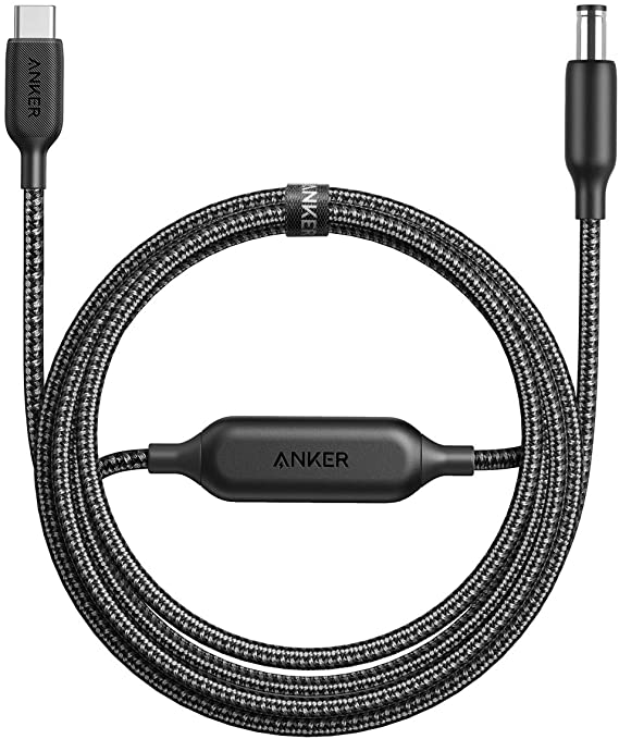 Anker 6ft Type-C to DC (4.0 X 1.7 mm) Power Plug Extension Charger Cable, Powerline USB-C to DC Cable for Lenovo Ideapad, Chromebook, Yoga 710 Series