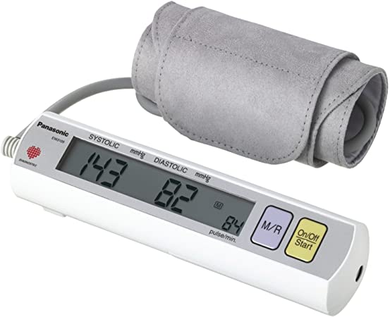 Panasonic EW3109W Portable Upper Arm Blood Pressure Monitor White/Grey