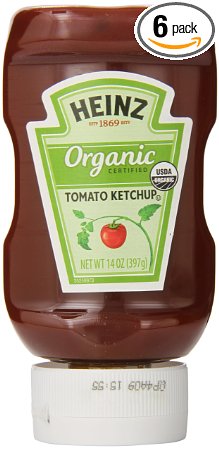 Heinz Organic Tomato Ketchup, 14 Ounce (Pack of 6)