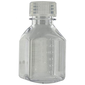 Transparent Lexan Square Storage Bottle