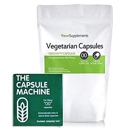 The Capsule Machine Size 00 & 1000 Empty Vegetarian Capsules