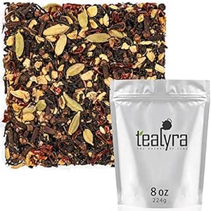 Tealyra - Spicy Chili Pepper Chai - Black Tea - Ginger - Cardamom - Cinnamon - Vanilla - Warm Spicy Loose Leaf Tea - 224g (8-ounce)