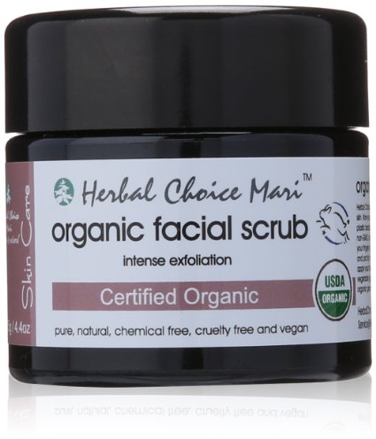 Herbal Choice Mari Organic Facial Scrub - Intense Exfoliation 125g/4.4oz Jar