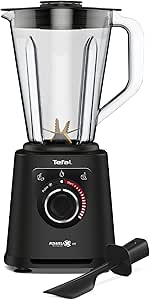 Tefal PerfectMix  Standmixer, 3 automatische Programme, Powelix-Klingentechnologie, Air Cooling System, 2 L Kapazität, Tritan-Behälter, inkl. Spatel, Schwarz, BL88A831