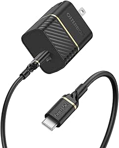 OtterBox USB-C Wall Charger, 30W   OtterBox USB C-C 1M Cable - Black Shimmer