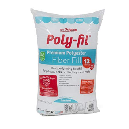 Fairfield Poly-Fil Premium Polyester Fiberfil, Multi-Colour, 53.34 x 33.02 x 16.51 cm