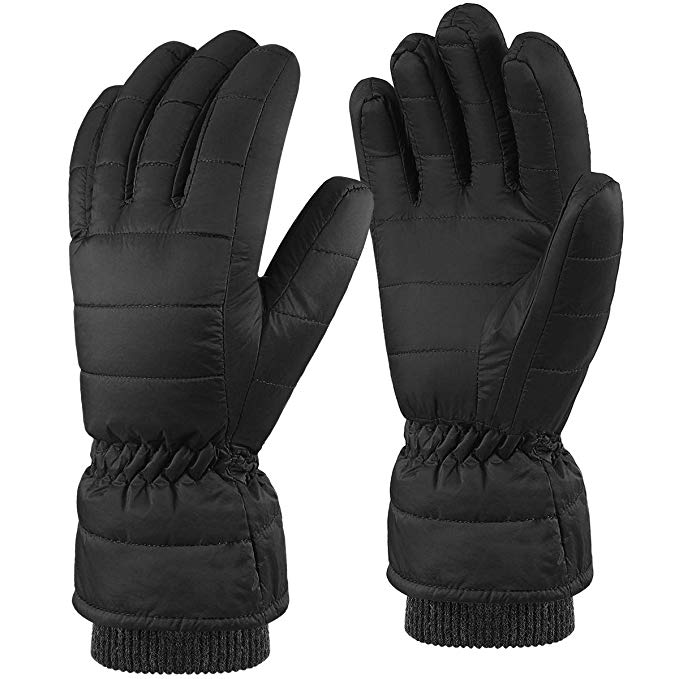 Andake 90% Duck Down Mittens Gloves For Men -20℉ Cold Weather Warm Winter Snow Gloves For Walking Jogging Work Outdoor