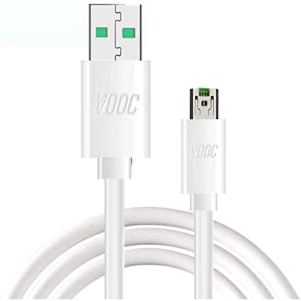BSTOEM VOOC Super Fast Charging & Data Sync Micro USB Cable for OPPO F11 / OPPO F11 Pro/OPPO F9 Pro/RealMe 3 Pro Up to 4 Amp for All OPPO/RealMe VOOC Supported Smartphone White (Cable)(NOT C Type)
