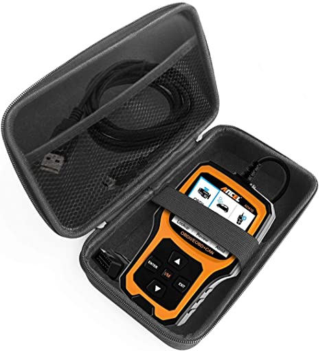 FitSand Hard Case Compatible for Ancel AD410 Enhanced OBD II Vehicle Code Reader Automotive OBD2 Scanner Auto Check Engine Light Scan Tool