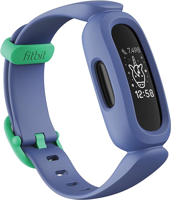 Fitbit Ace 3 pulsera de actividad para niños de  6 años con divertidos formatos de reloj animados, Resistente al agua hasta 50 m y hasta 8 días de batería