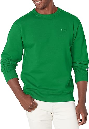 Champion Men's Powerblend Fleece Crew, C Logo (Retired Colors)