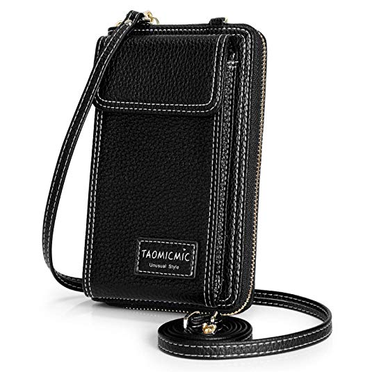 S-ZONE Crossbody Phone Bags for Women Small PU Leather Cellphone Purse Wallet