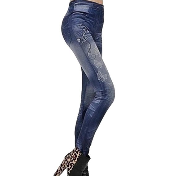 Amybria Women's Slim Leggings Jeggings Skinny Denim Trousers