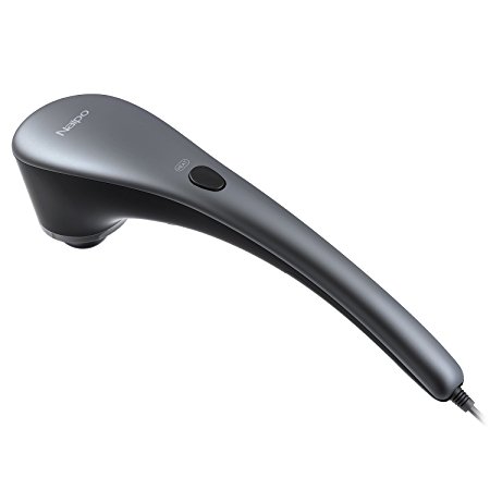 Naipo Handheld Percussion Massager with Heating, Interchangeable Nodes and Wide-range Speed